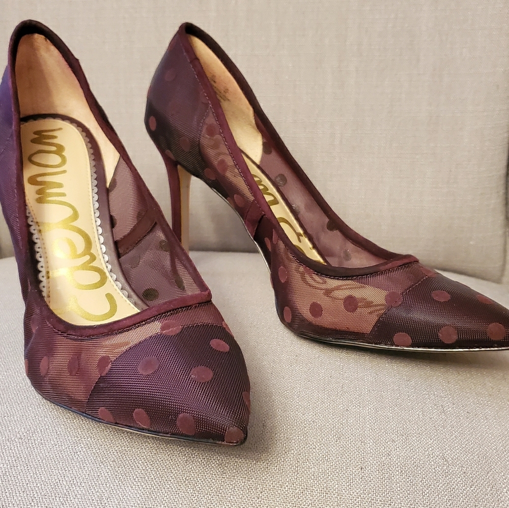 Sam Edelman Burgundy Pumps US10